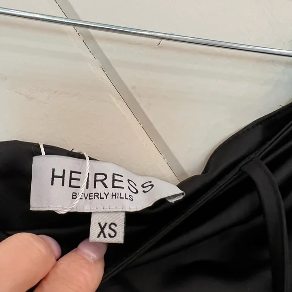 NWT Heiress Beverly Hills black tie up mini skirt - Picture 6 of 6